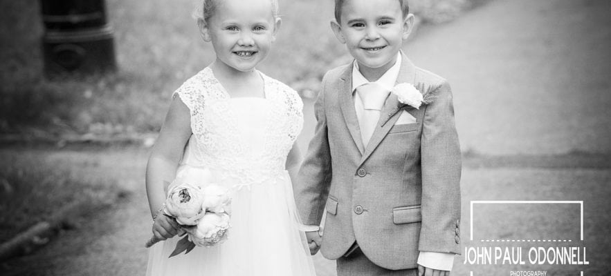 Page Boy & Flower Girl wedding photographer downhall