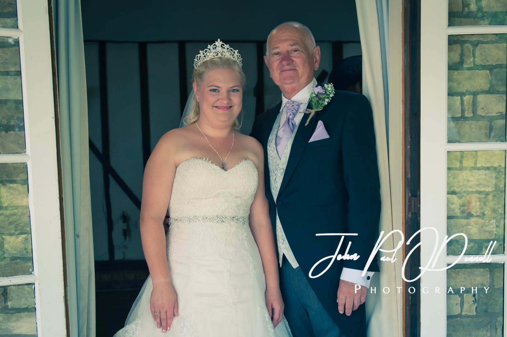 Abbie and Will's summer wedding at Minstrel Court in Royston